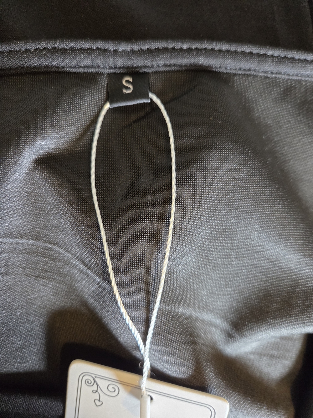 Black Cap-Sleeve Wrap Sheath Dress - Picture 4 of 6